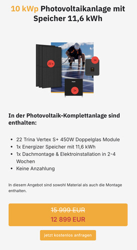 Photovoltaik-Anlage: Lieferumfang (Bildquelle: Solartech)
