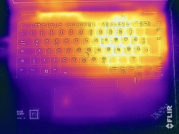 Oberflächentemperaturen Stresstest (Oberseite)