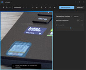 Bereich markieren, den Rest erledigt die "Fotos"-App.