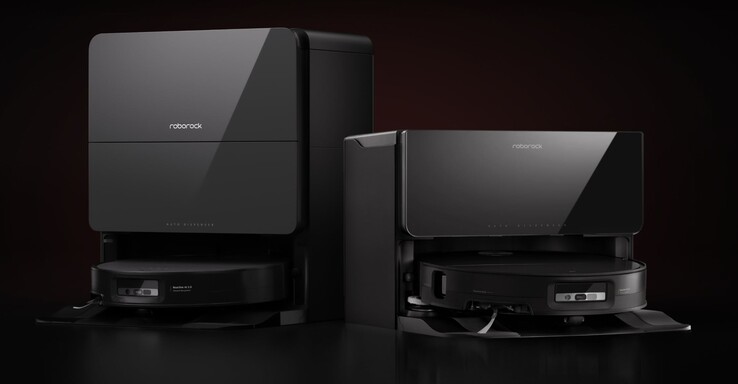 Roborock Saros 10 ohne (links) und mit Wasseranschluss (rechts)