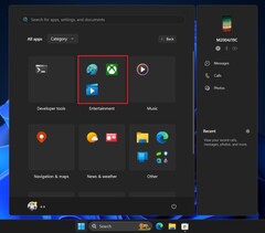 Automatische App-Kategorisierung im Startmenü von Windows 11 (Bildquelle: Windows Latest)