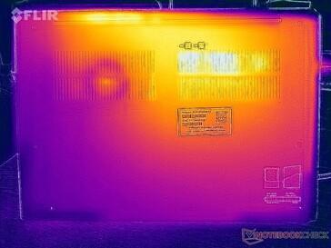 Oberflächentemperaturen Stresstest (Unterseite)