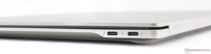 Rechts: 2x USB-C Thunderbolt 4 mit DisplayPort 2.1 + Power Delivery 3.1
