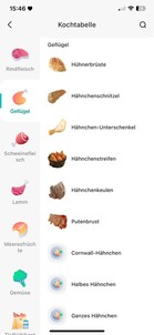 mit übersichtlicher Gartabelle per Fingertipp...