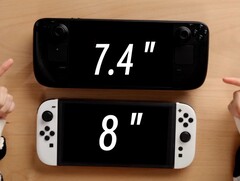 Die Nintendo Switch 2 soll ein größeres Display als das Steam Deck erhalten. (Bildquelle: XNZ, YouTube)