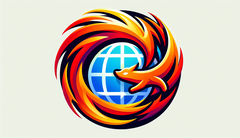 Künstlerische Darstellung des Firefox-Logos (Quelle: DALL-E 3-generiertes Bild)