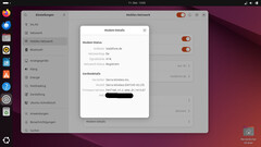 ... Linux (hier: Ubuntu 24.10)...