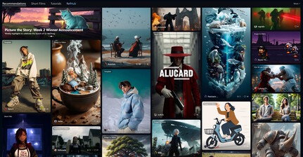 Die Referenz-Bilder und -Videos sehen schonmal spannend aus (Bildquelle: Screenshot Vidu.com)
