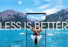 Das Maze Alpha kommt mit zumindest dreiseitig fast randlosem 6 Zoll Full-HD-Display.