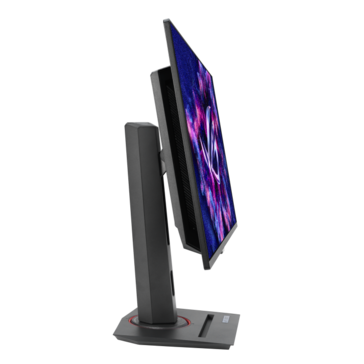 Der integrierte Standfuß bringt ergonomische Einstellmöglichkeiten mit (Bildquelle: Asus)