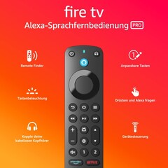 Die neue Alexa-Sprachfernbedienung Pro ist ab sofort erhältlich. (Bild: Amazon)