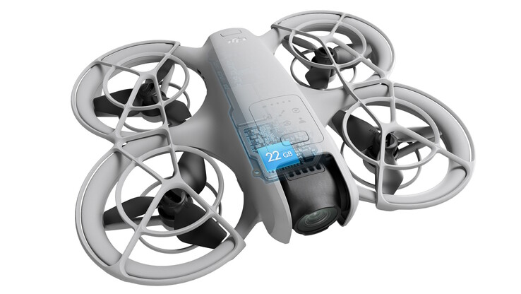 22 GB interner Speicher (Bildquelle: DJI)