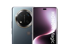 Das Honor Magic7 Lite setzt auf ein gekrümmtes AMOLED-Display und ein rundes Kameramodul. (Bildquelle: 91mobiles)