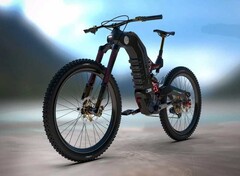 Das Moto Parilla Tricolore ist ein spektakuläres E-MTB in drei Varianten. (Bild: Moto Parilla)