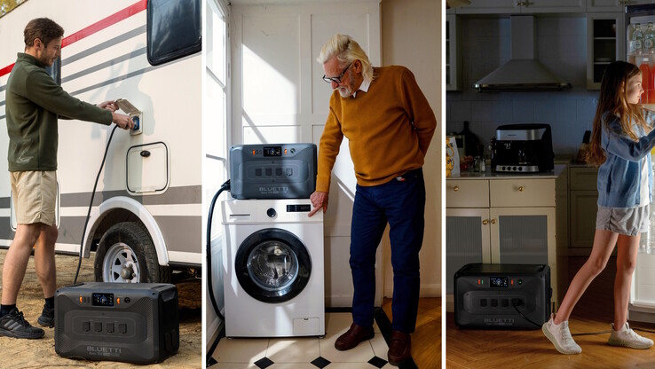 Denkbar ist die Nutzung auch mit einem Camper (Bildquelle: Bluetti)