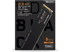 Die WD Black SN850X 8TB-SSD ist erst zum zweiten mal für unter 600 Euro bestellbar (Bildquelle: Western Digital)