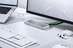 Das neue Razer USB 4 Dock erweitert Laptops um insgesamt 14 Anschlüsse. (Bildquelle: Razer)