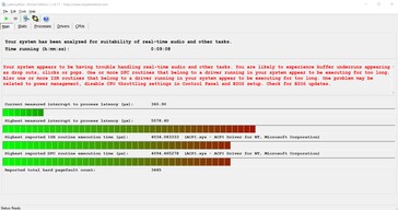 LatencyMon-Ergebnisse angesteckt am Strom mit "Maximale Leistung" Energiesparplan (Quelle: Douglas Black/UltrabookReview)