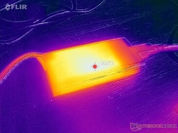 Das Netzteil erreicht bei anspruchsvollen Lasten über 44 °C