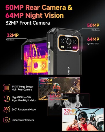 Es sind mehrere Kameras vorhanden (Bildquelle: Ulefone)