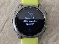 Sprachassistent der Garmin Fenix 8 Smartwatch (Bildquelle: Marcus Herbrich)