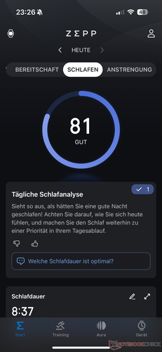 Schlaftracking