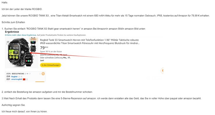 Ungeniertes Angebot unter Missachtung der Amazon-AGB