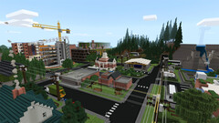 In Sustainable City sollen Menschen lernen, wie eine umweltfreundliche Stadt funktioniert. (Bild: Mojang / Microsoft)