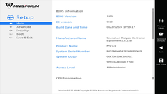 UEFI des Minisforum MS-A1