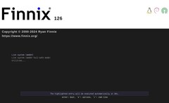 Finnix 126 live Linux Bootbildschirm (Bildquelle: Finnix Blog) 