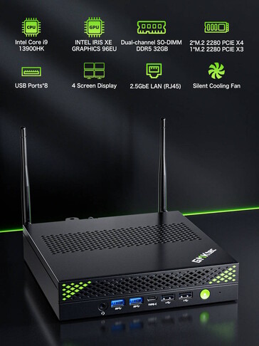 Es sind durchaus so einige Anschlüsse vorhanden (Bildquelle: GMKtec)