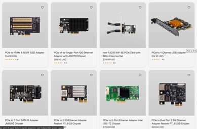 Große Auswahl an Erweiterungskarten, auch Drittanbieter einsetzbar