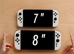 Die Nintendo Switch 2 soll ein deutlich größeres Display erhalten. (Bildquelle: XNZ, YouTube)