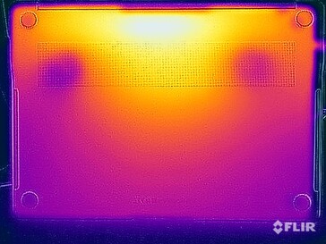 Oberflächentemperaturen Unterseite (Stresstest)