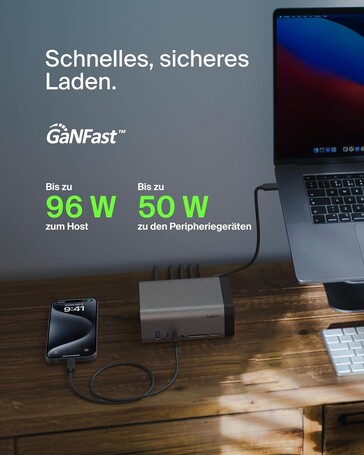 Externe Geräte lassen sich ebenfalls schnell aufladen (Bildquelle: Belkin)