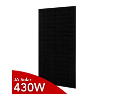 Bifaziales Glas-Glas-Modul von Ja Solar zum günstigen Preis in Österreich (Bildquelle: Solardiscount, bearbeitet)