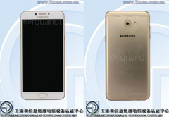 Das Samsung Galaxy C7 Pro auf TENAA-Bildern. Auch das C5 bekommt im Jänner eine Pro-Version.