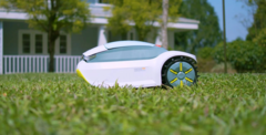 Der neue drahtlose Mähroboter GOMOW von HYgreen startet kommenden Monat in Deutschland. (Bild: HYgreen)