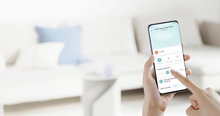 Die Steuerung ist mit einer App möglich (Bildquelle: Xiaomi)