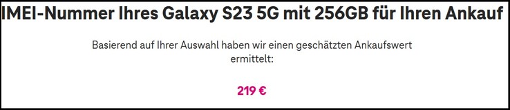 Ankaufspreis Samsung Galaxy S23