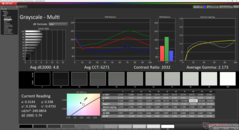 Graustufen vor der Kalibrierung