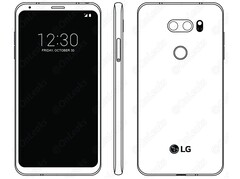 Das Design des LG V30 aus einem geleakten Handbuch. Auch Kamera-Details sind bekannt.