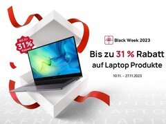 Die Huawei Black Week 2023 beschert Notebooks ab 549 Euro und viele weitere Angebote. (Bild: Huawei)