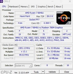 CPU-Z CPU Info