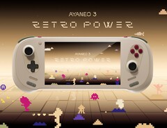 Die Retro Power Edition des Ayaneo 3 setzt auf ein Gehäuse in Beige. (Bildquelle: Ayaneo)
