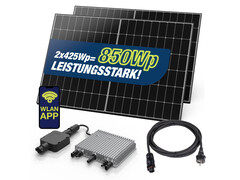 Balkonkraftwerk mit N-Typ-Solarzellen für mehr Leistung (Bild: Dura Solar, Deye, Bluesun)