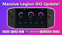 AMD FSR 3.1 und Frame Generation auf dem Lenovo Legion Go verfügbar. (Bildquelle: ETA Prime/YouTube)