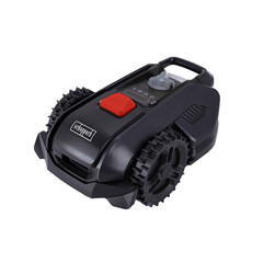 Der Scheppach Black Mähroboter RRMA300 ist ab morgen bei Aldi im Angebot. (Bildquelle: Aldi-Onlineshop)