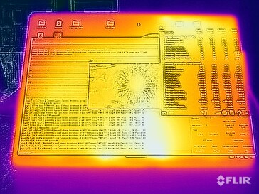 Oberflächentemperaturen Stresstest (Vorderseite)