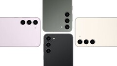 Der letzte im Bunde: Das Samsung Galaxy S23+ ist nun ebenfalls in offiziellen Renderbildern und allen vier Farben zu sehen. (Bild: NieuweMobiel)